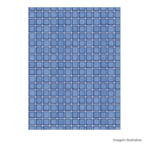 Porcelanato Monocromatico Lux 5x5cm Azul - Portinari Creare Anis Esmaltado Bold