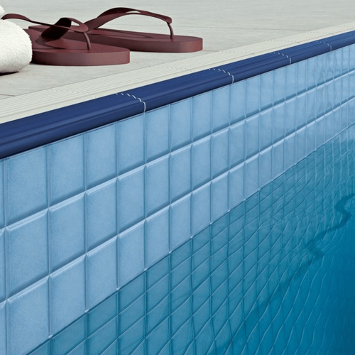 Porcelanato Monocromatico Lux 5x5cm Azul - Portinari Creare Ceu Esmaltado Bold