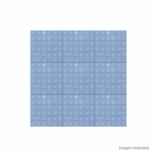 Porcelanato Monocromatico Lux 5x5cm Azul - Portinari Creare Ceu Esmaltado Bold