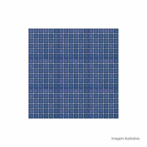 Porcelanato Monocromatico Lux 5x5cm Azul - Portinari Creare Marinho Esmaltado Bold