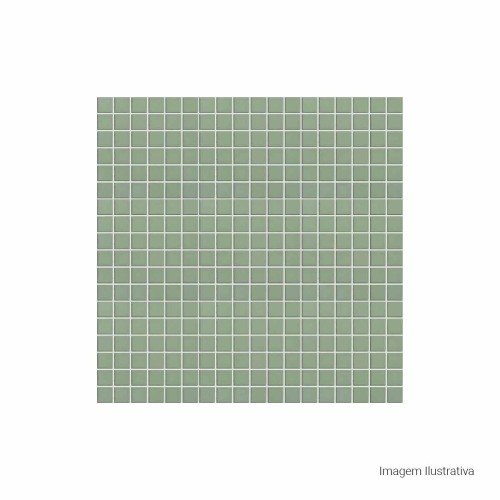 Porcelanato Monocromatico Lux 5x5cm Verde - Portinari Creare Oliva Esmaltado Bold