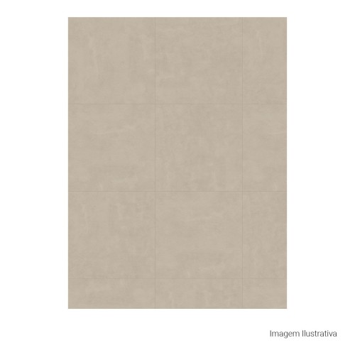 Porcelanato Cimentício Natural 60x60cm Bege - Portinari Downtown Hd Al Nat Esmaltado Retificado