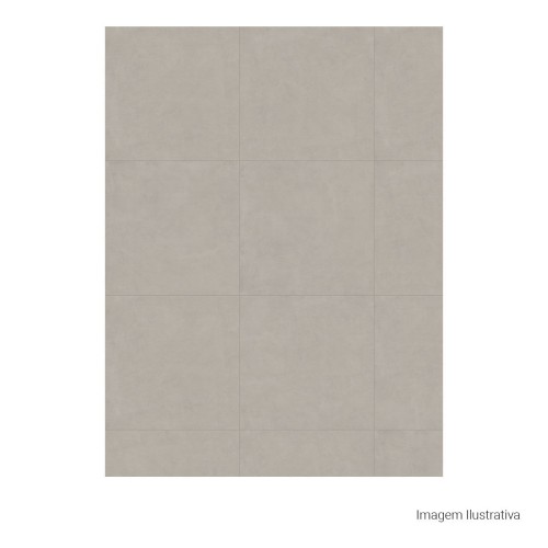 Porcelanato Cimentício Natural 60x60cm Cinza - Portinari Downtown Hd Gr Nat Esmaltado Retificado