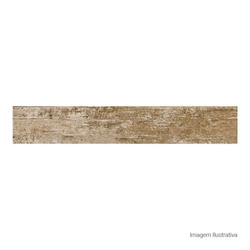 Porcelanato Acetinado Amadeirado 20x120cm Bege - Portinari Eco Home Hd Home Hd Be Esmaltado Retificado