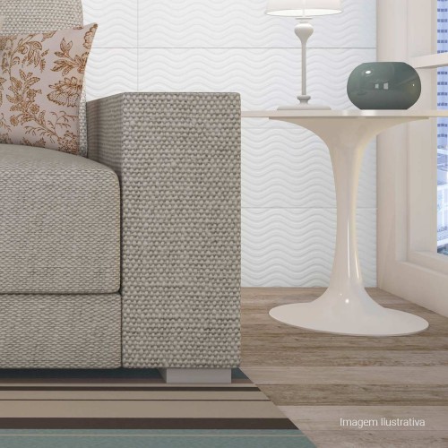 Porcelanato Acetinado Amadeirado 20x120cm Bege - Portinari Eco Home Hd Home Hd Be Esmaltado Retificado