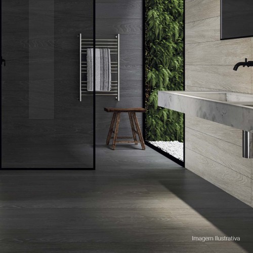 Porcelanato Amadeirado Natural 20x120cm Cinza - Portinari Chaplin Gr Nat Esmaltado Retificado