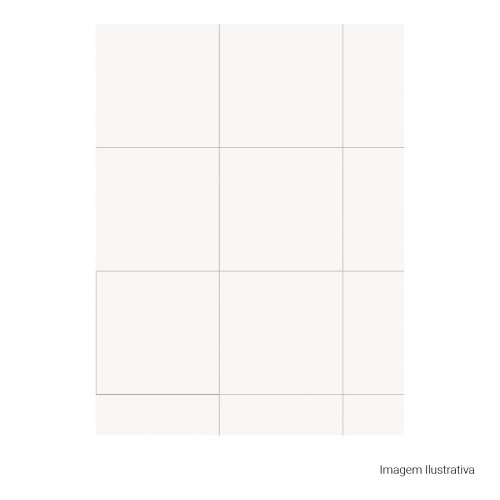 Porcelanato Acetinado Monocromatico 60x60cm Branco - Portinari Essence Bianco Act Esmaltado Retificado