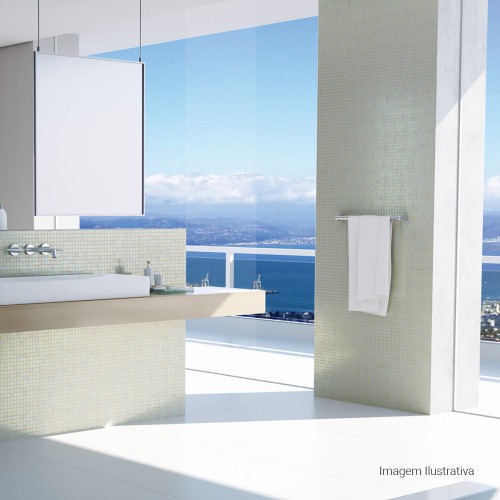 Porcelanato Acetinado Monocromatico 60x60cm Branco - Portinari Essence Bianco Act Esmaltado Retificado