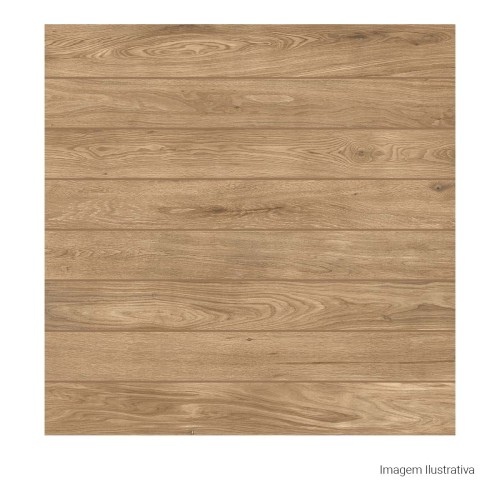 Porcelanato Amadeirado Hard 90x90cm Bege - Portinari Giardino Be Deck Esmaltado Retificado