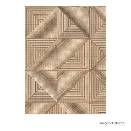 Porcelanato Amadeirado Natural 60x60cm Bege - Portinari Luthier Decor Be Nat Esmaltado Retificado