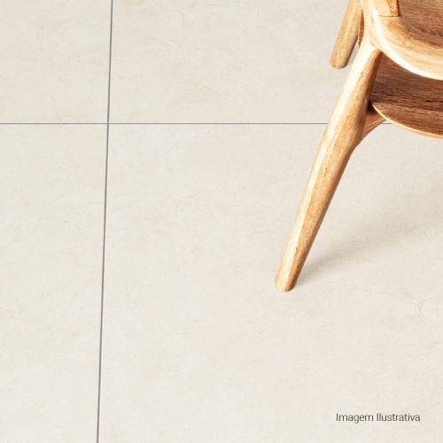 Porcelanato Marmorizado Natural 60x60cm Branco - Portinari Maestro Marble Ofw Nat Esmaltado Bold