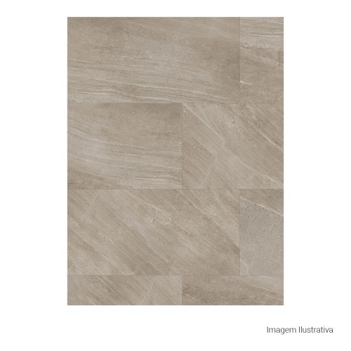 Porcelanato Pedra Hard 60x120cm Marrom - Portinari Pietra Serena Hd Serena Hd No Esmaltado Retificado