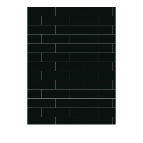 Porcelanato Monocromatico Matte 8x25cm Preto - Portinari Decora Bk Mat Bold