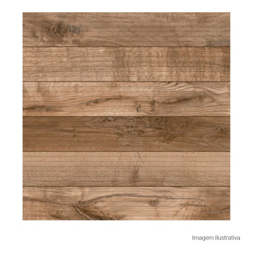 Porcelanato Amadeirado Hard 60x60cm Marrom - Portinari Arbo Hd Carvalho Hd Deck Esmaltado Bold