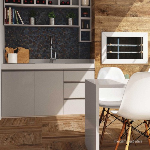 Porcelanato Amadeirado Hard 60x60cm Marrom - Portinari Arbo Hd Carvalho Hd Deck Esmaltado Bold
