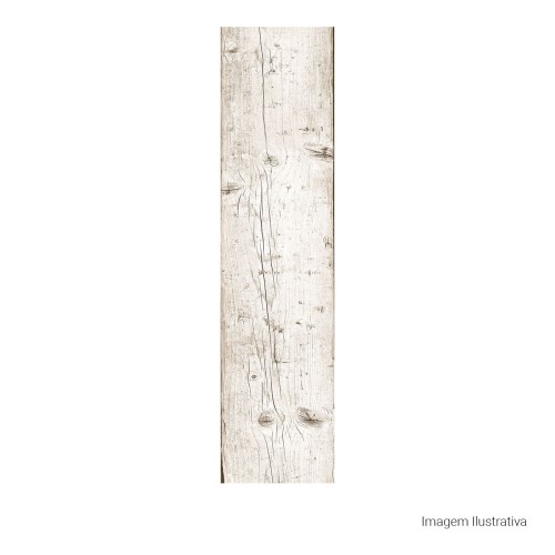 Porcelanato Amadeirado Rústico 30x120cm Branco - Ceusa Patina Esmaltado Retificado