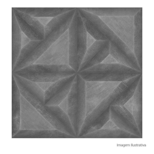 Porcelanato Decorado Natural 60x60cm Cinza - Portinari Extreme Gr Nat Esmaltado Retificado