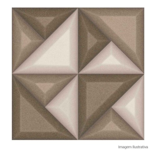 Porcelanato Decorado Natural 60x60cm Marrom - Portinari Extreme No Mix Nat Esmaltado Retificado