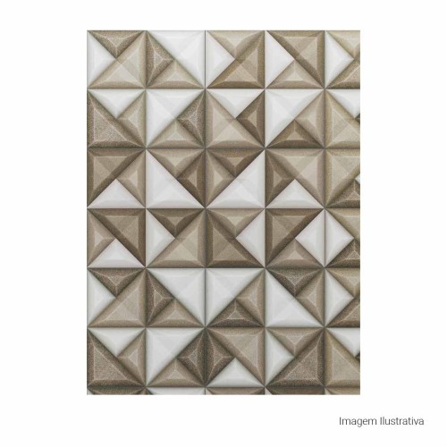 Porcelanato Decorado Natural 60x60cm Marrom - Portinari Extreme No Mix Nat Esmaltado Retificado