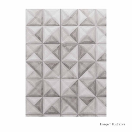 Porcelanato Decorado Natural 60x60cm Cinza - Portinari Extreme Sgr Mix Nat Esmaltado Retificado