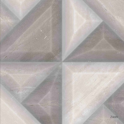 Porcelanato Decorado Natural 60x60cm Cinza - Portinari Extreme Sgr Mix Nat Esmaltado Retificado