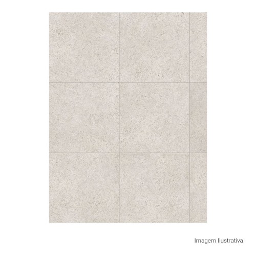 Porcelanato Polido Pedra 90x90cm Branco - Portinari Granite Wh Pol Pietra Prime Retificado