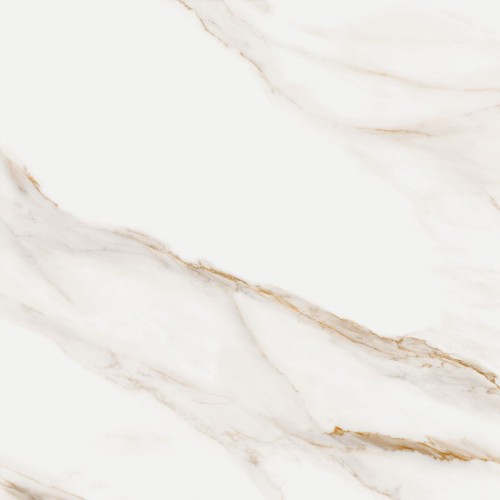Porcelanato Marmorizado Polido 90x90cm Branco - Ceusa Calacata Royal Wh Pol Esmaltado Retificado