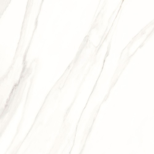 Porcelanato Polido Marmorizado 120x120cm Branco - Ceusa Calacata Royal Wh Pol Retificado