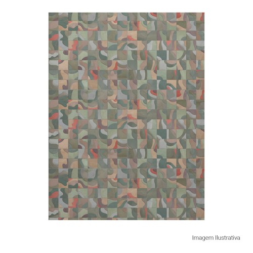 Porcelanato Decorado Mlx 120x120cm Mix - Ceusa Patch Dd Esmaltado Retificado