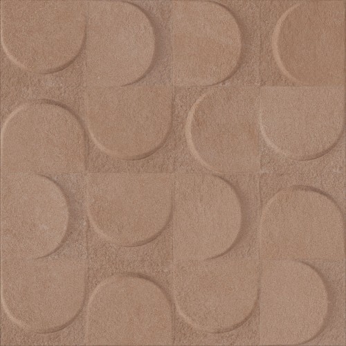 Porcelanato Decorado Matte 60x60cm Marrom - Ceusa Lapa Bw Esmaltado Retificado