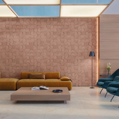 Porcelanato Decorado Matte 60x60cm Marrom - Ceusa Lapa Bw Esmaltado Retificado