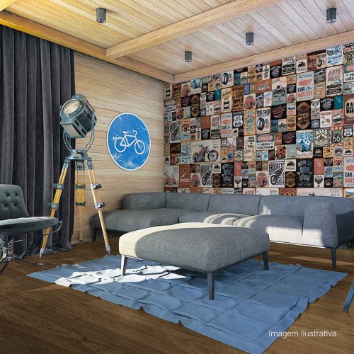 Porcelanato Acetinado Amadeirado 30x120cm Marrom - Ceusa Ipe Esmaltado Retificado