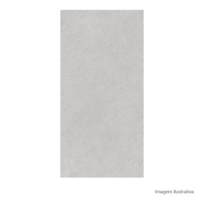 Porcelanato Acetinado Cimentício 60x120cm Cinza - Ceusa Beton Medio Esmaltado Retificado