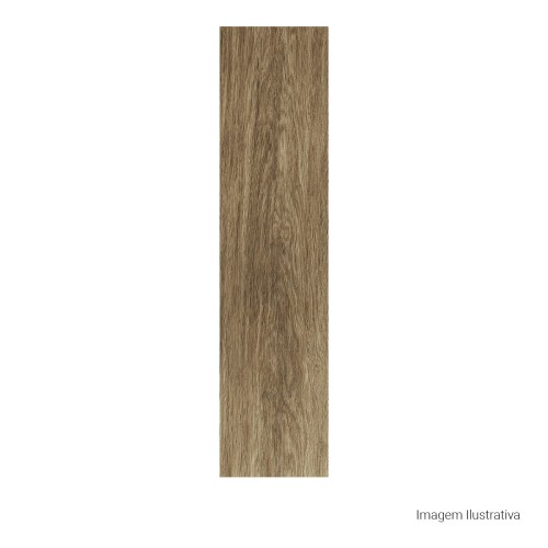 Porcelanato Amadeirado Rústico 30x120cm Marrom - Ceusa Bosque Esmaltado Retificado