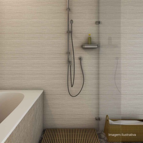 Porcelanato Acetinado Amadeirado 20x90cm Marrom - Ceusa Canela Esmaltado Retificado