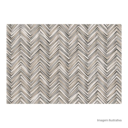 Cerâmica Decorado Acetinado 45x65cm Cinza - Ceusa Escama Malena Retificado