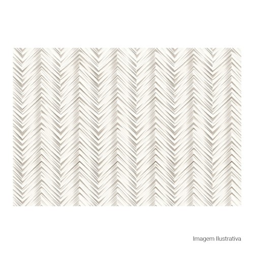 Cerâmica Decorado Acetinado 45x65cm Branco - Ceusa Escama Brie Retificado