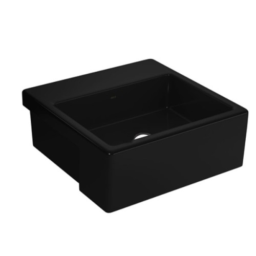 Cuba de Semi Encaixe Quadrada com Mesa Deca 42x42cm Ébano Linha L