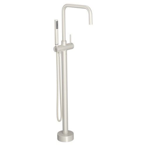 Misturador Monocomando de Piso para Banheira Quadrado Dynamic White