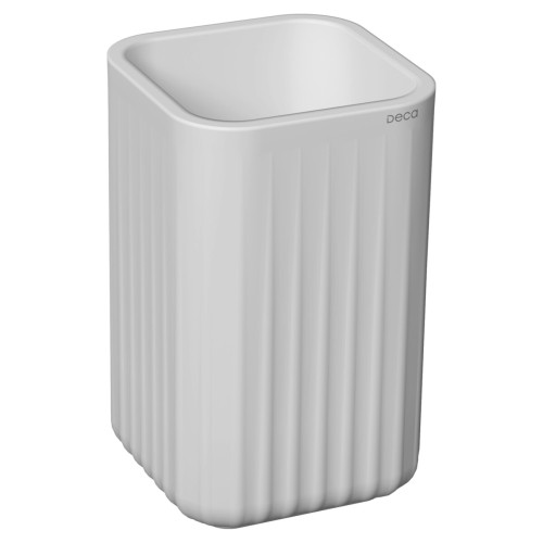 Porta Escova Deca Quadrado Senses - Branco