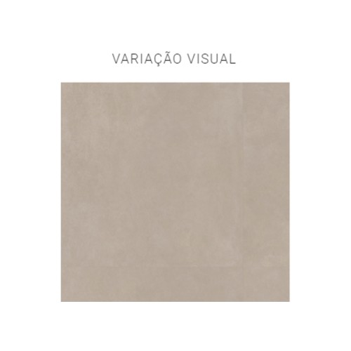 Porcelanato Polido Cimentício 120x120cm Bege - Portinari Citta Be Pol Retificado