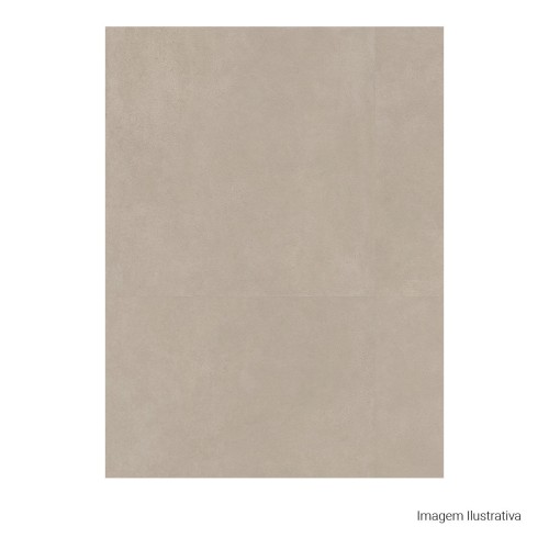 Porcelanato Polido Cimentício 120x120cm Bege - Portinari Citta Be Pol Retificado