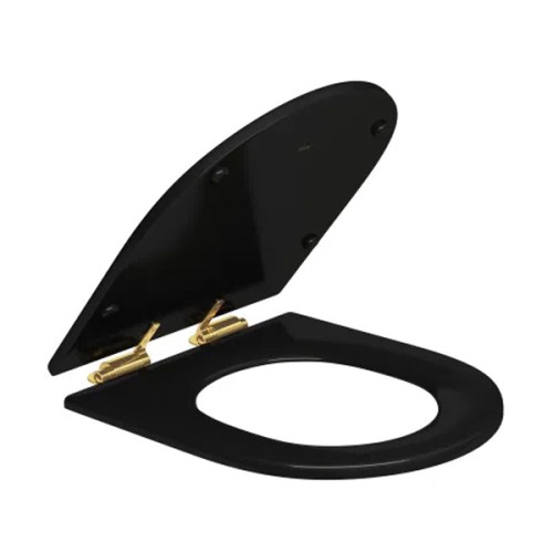 Assento Poliéster Slow Close com Microban para Bacias Carrara / Duna / Lk /level / Nuova Ébano / Gold