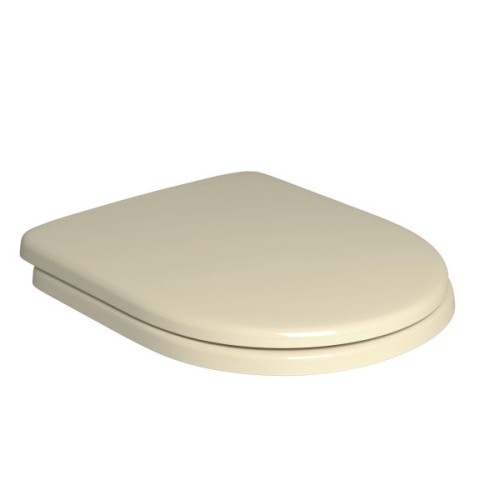Assento Plástico com Slow Close Carrara/nuova/level Creme