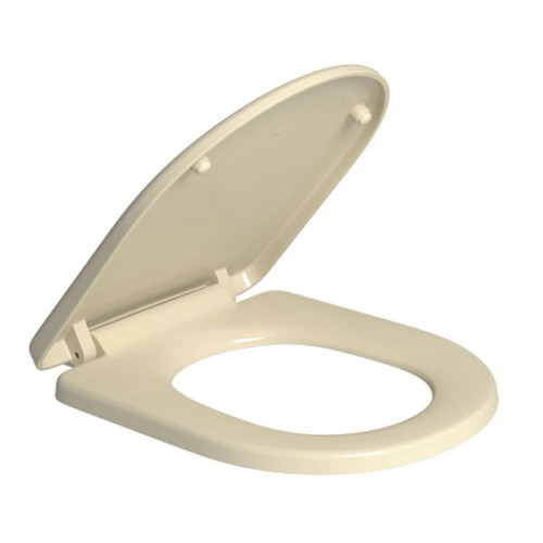 Assento Plástico com Slow Close Carrara/nuova/level Creme