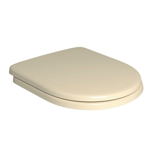 Assento Plástico com Slow Close Carrara/nuova/level Creme
