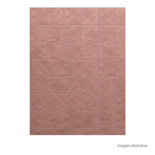 Porcelanato Monocromatico Lux 15x15cm Rosa - Portinari Mood Spk Esmaltado Bold