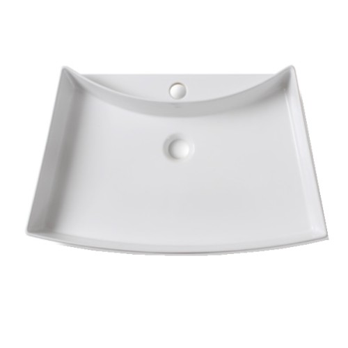 Cuba de Sobrepor com Mesa Posterior Deca 39x60,5cm Branco Linha L