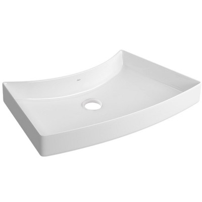 Cuba de Sobrepor com Mesa Posterior Deca 39x60,5cm Branco Linha L
