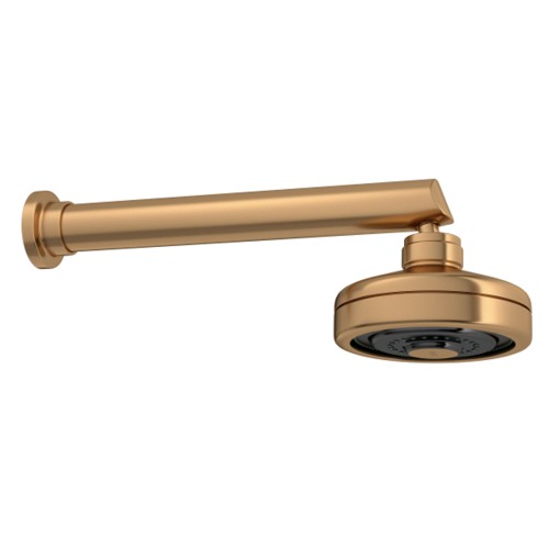 Chuveiro com Tubo Reto de Parede Acqua Plus Gold Matte